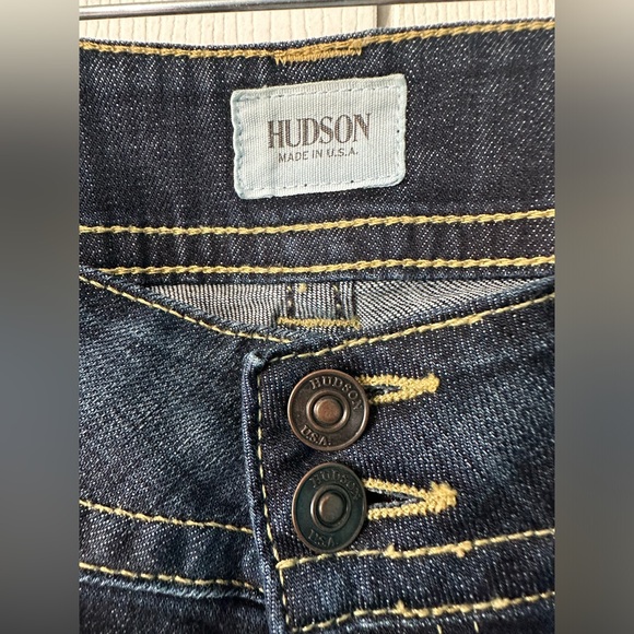 HUDSON Low Rise Signature Boot Cut Flap Pocket Jeans Elm Size 28 - Picture 3 of 14